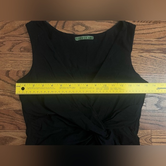 Velvet by Graham & Spencer “Laine” Midnight Sleeveless Tank w/ Twist Knot front - Picture 6 of 6